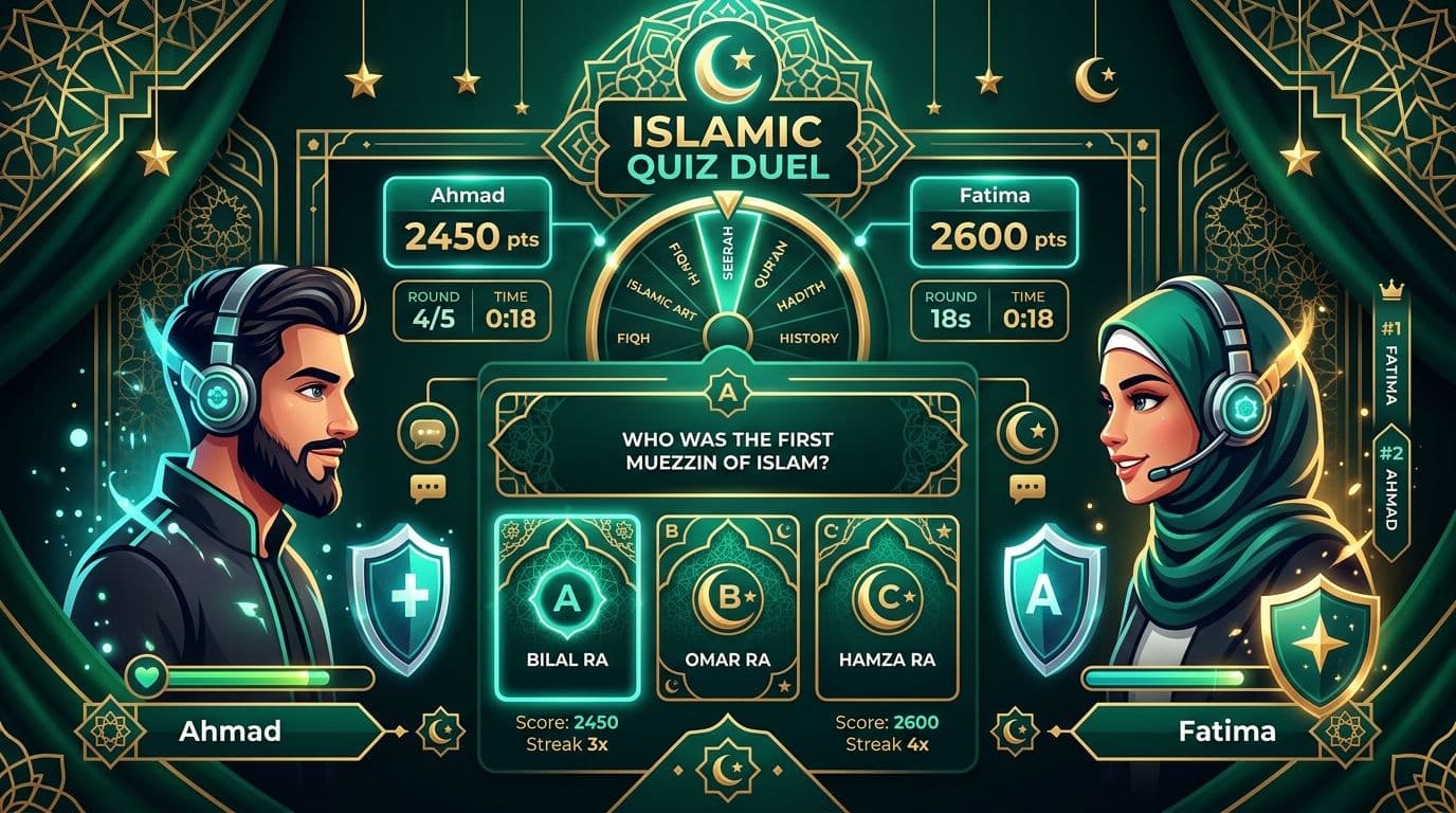 Online Islamic Quiz Game: Challenge Friends in Real-Time 1v1 Trivia
